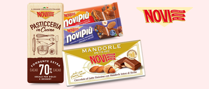 Novi: Tavolette e Barrette al Cioccolato