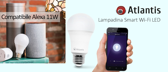 Atlantis Lampadina Smart 11W compatibile Alexa