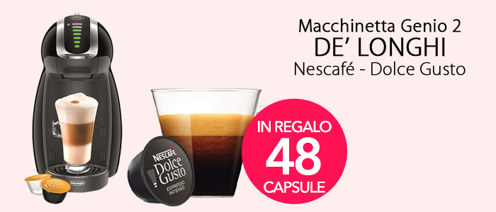 Macchina Dolce Gusto Genio 2 con 48 Capsule Originali