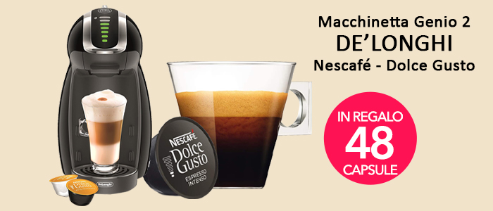 Nescafè Dolcegusto Genio 2 + 48 Cialde in OMAGGIO