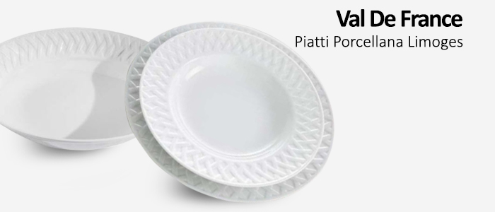 Val De France Piatti in Porcellana Limoges