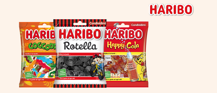 HARIBO Caramelle Gommose assortite