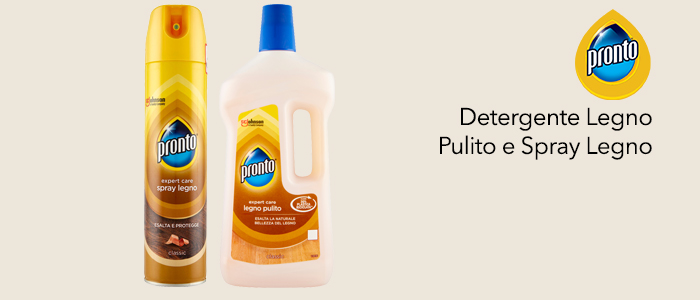 Pronto: Spray Legno e Detergente Legno Pulito