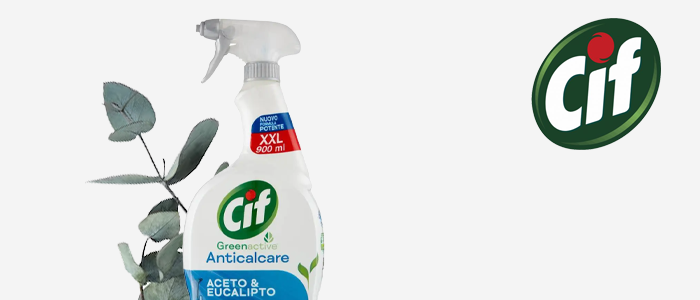 Cif anticalcare Green Active con aceto ed eucalipto 900ml